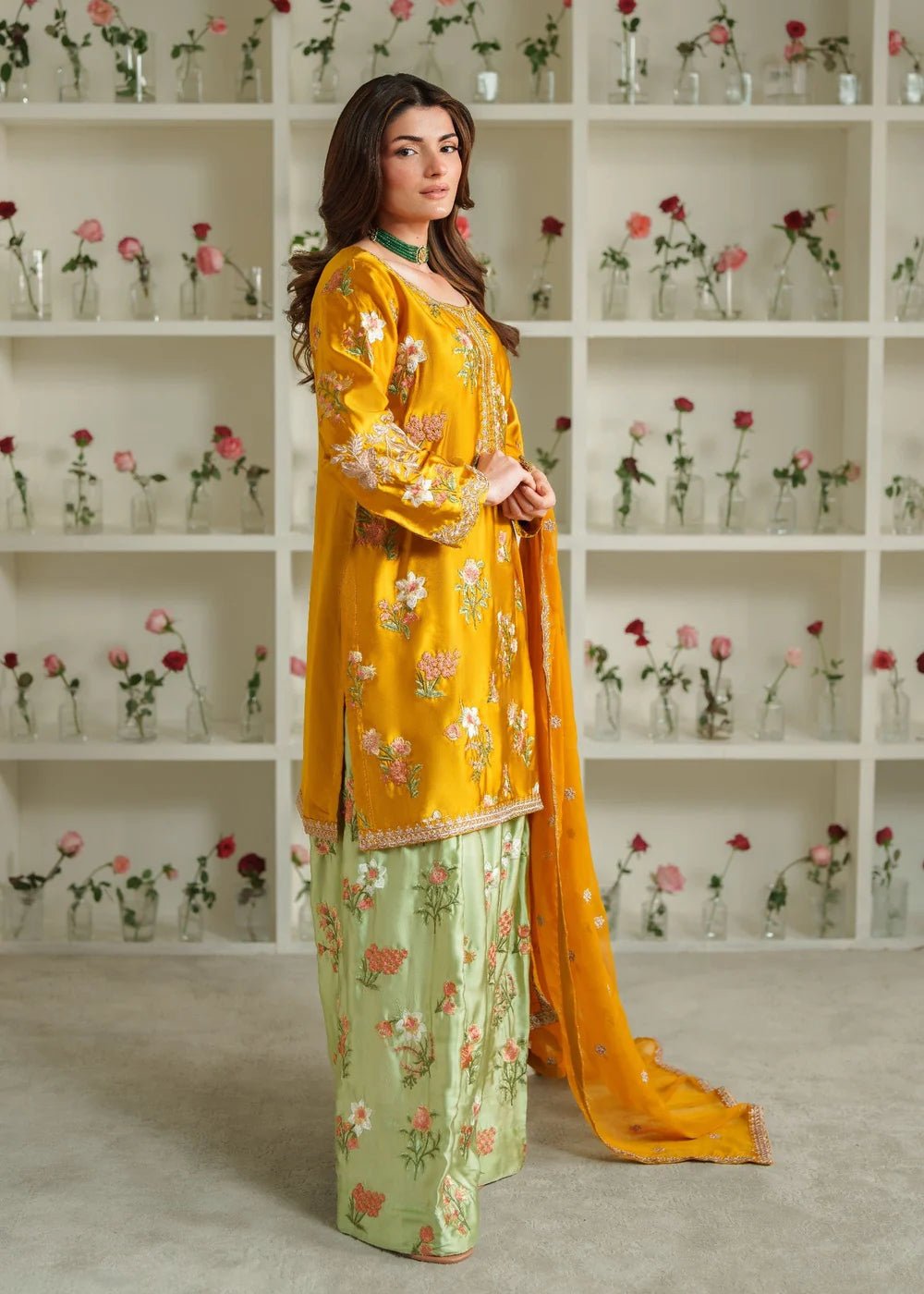 GULNAR - RAW SILK - Danoori